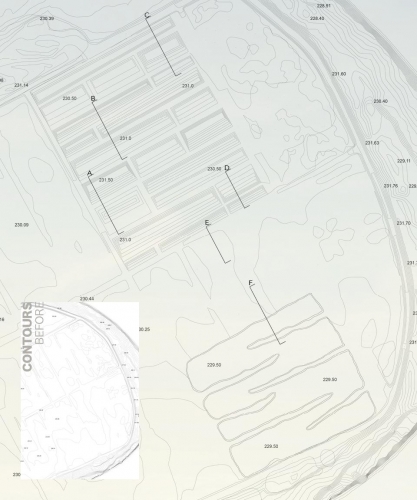 Contours Grading Plan Before + After