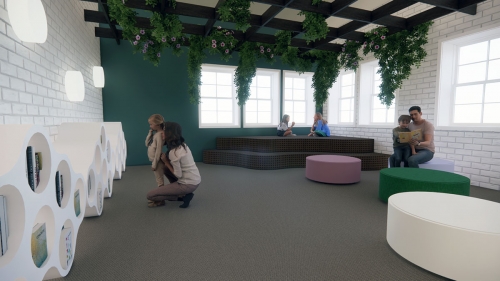 Children’s Reading Room Render 