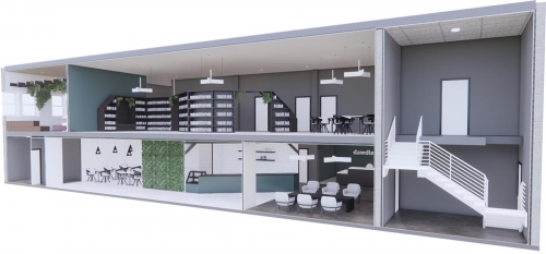 Latitudinal Section Render 