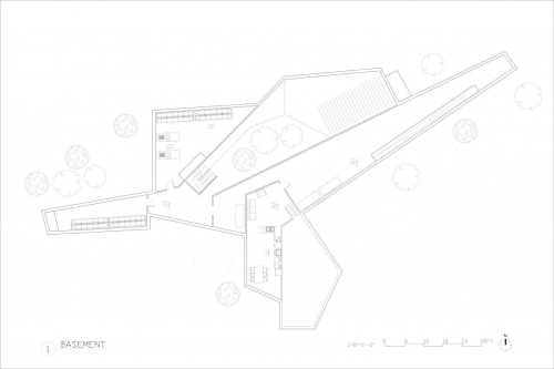Plan Drawing 1: Subterranean (Connecting Space)