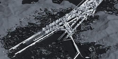 Isometric view of the Fuel-Cell Energy City