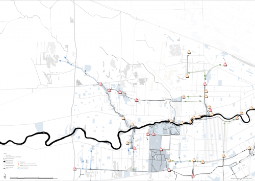 Urban analysis in the pre-design phase which guided the proposal