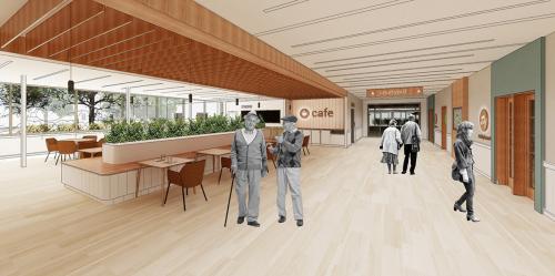 Welcome Center - Corridor - View of Café