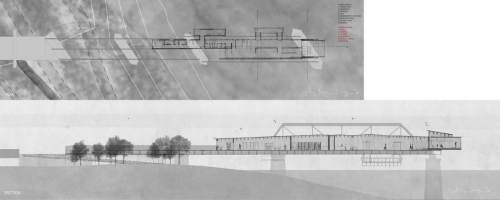 Museum and Residence Plan and Section