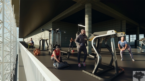 Gym floor 1 rendering 