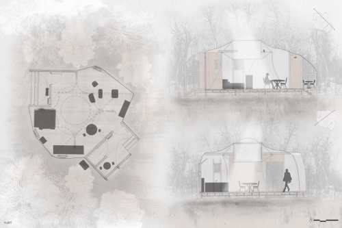 Yurt plan and sections