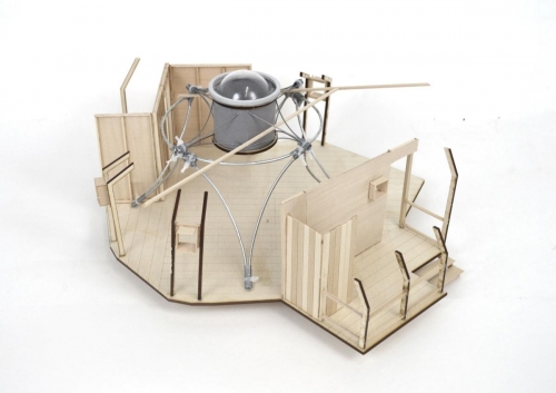 1:25 framing model of the yurt