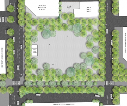 Plan of graham Plaza