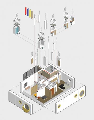 Residential Floor Plate: Demountable Wall System 